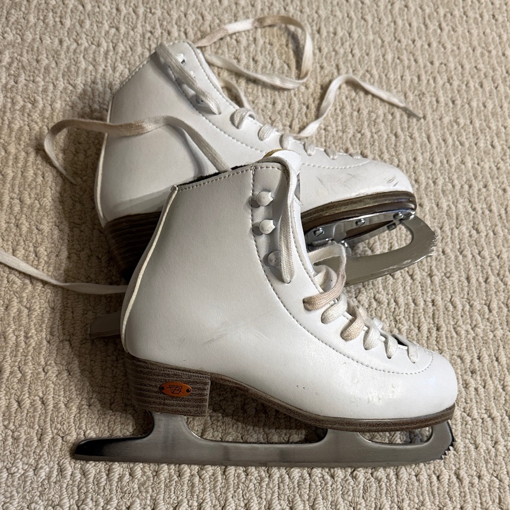 White Kids Ice Skates